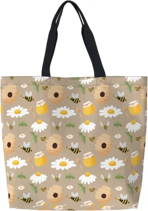 Reusable Grocery bags Big Capacity Shopping Bag Canvas Shoulder Tote Handbag for Women Girls