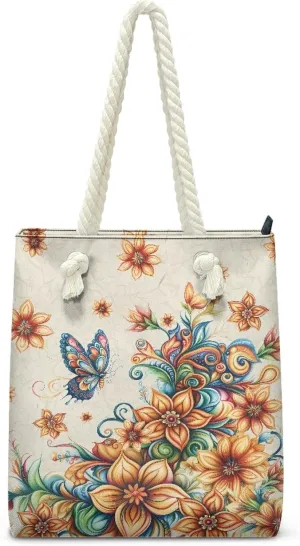 Reusable Grocery Bags Large Capacity Zipper Tote Bag Lightweight Beach Tote for Women