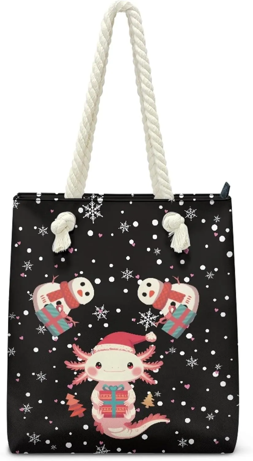 Reusable Grocery Bags Large Capacity Zipper Tote Bag Lightweight Beach Tote for Women
