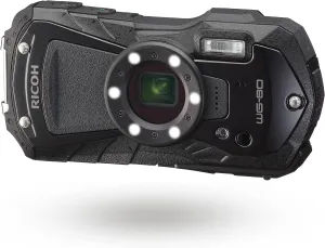 Ricoh WG-80 Black Waterproof Digital Camera Shockproof Freezeproof Crushproof (International Version)