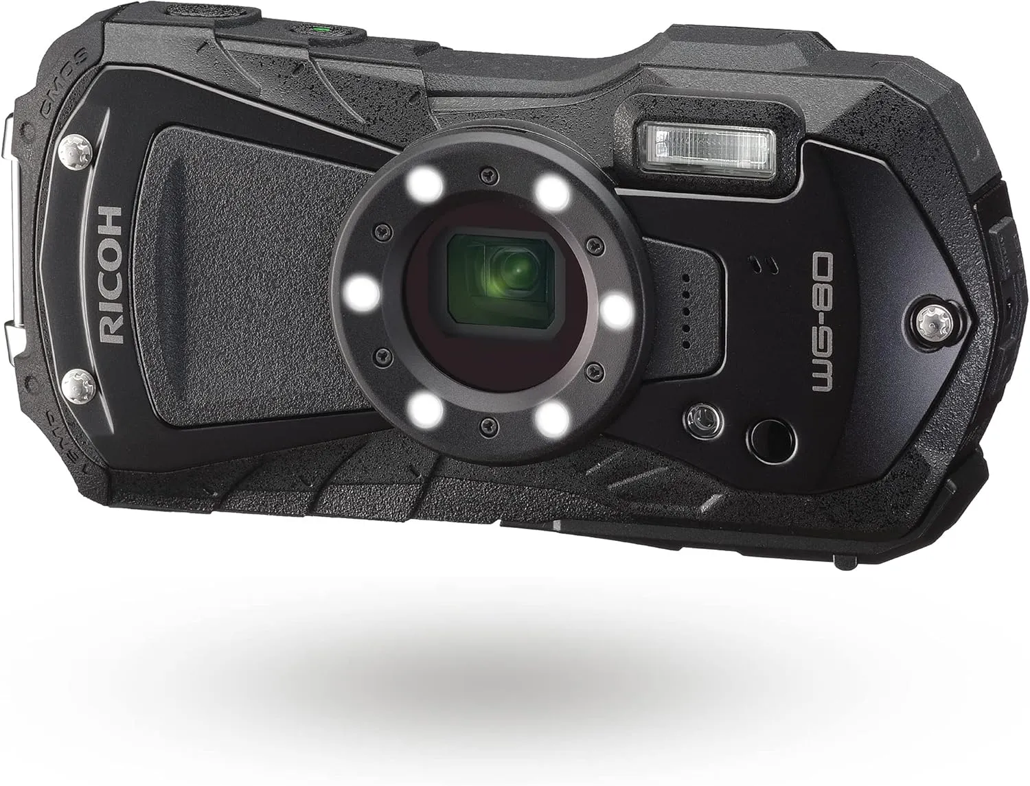 Ricoh WG-80 Black Waterproof Digital Camera Shockproof Freezeproof Crushproof (International Version)