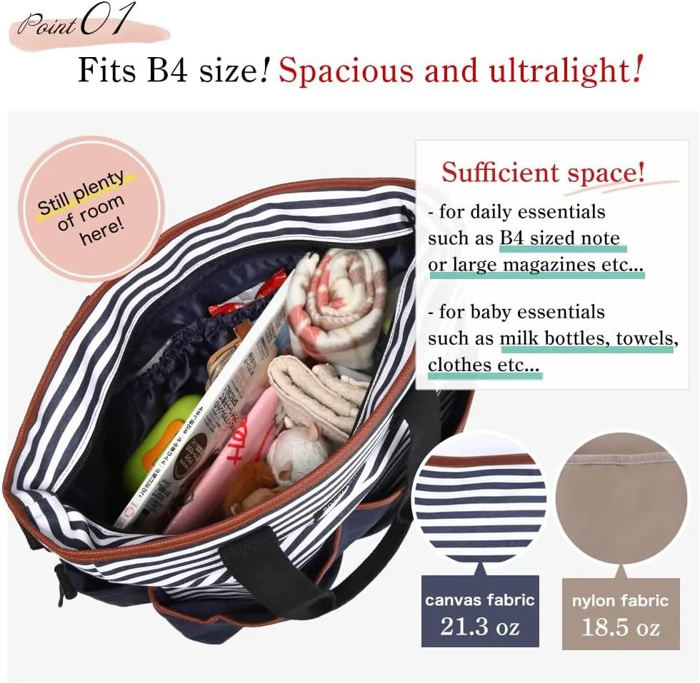 Riverland Diaper Bag Baby bag Newly Redesigned Stylish Tote Cross body Travel tote Mom Dad unisex Men women Large capacity