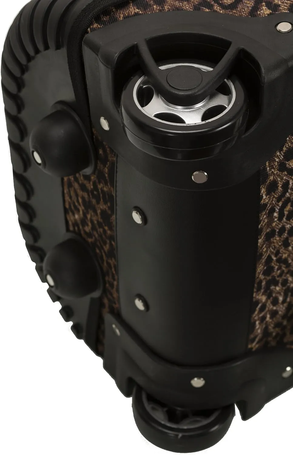 Rockland Single Handle Rolling Backpack, Leopard, One Size