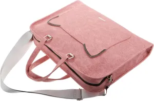 Rolling Computer Bag for Women Modern Briefcase Tote Large Capacity Impact Protection Versatile for Work Travel