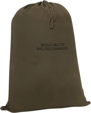 Rothco Canvas Barracks Bag Multi-Functional, Dependable, and Durable for Field Use and Travel, Olive Drab - 30" x 40"