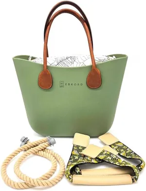 Rubber tote bag for women lightweight | EVA beach bag waterproof | Inner bag |Three pairs of handles
