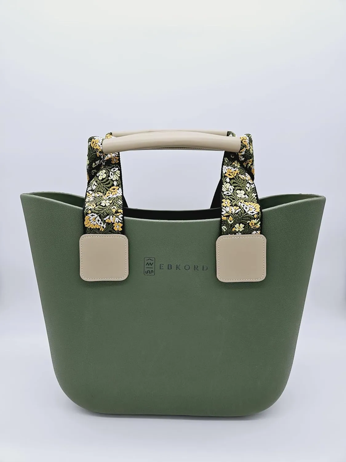 Rubber tote bag for women lightweight | EVA beach bag waterproof | Inner bag |Three pairs of handles