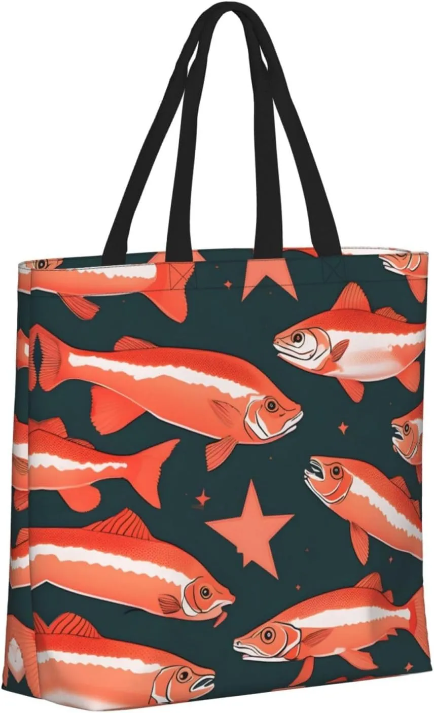 Salmon 15.7 Inch One-Shoulder Bags For Women With Inner Pockets For Travel, Work And Daily