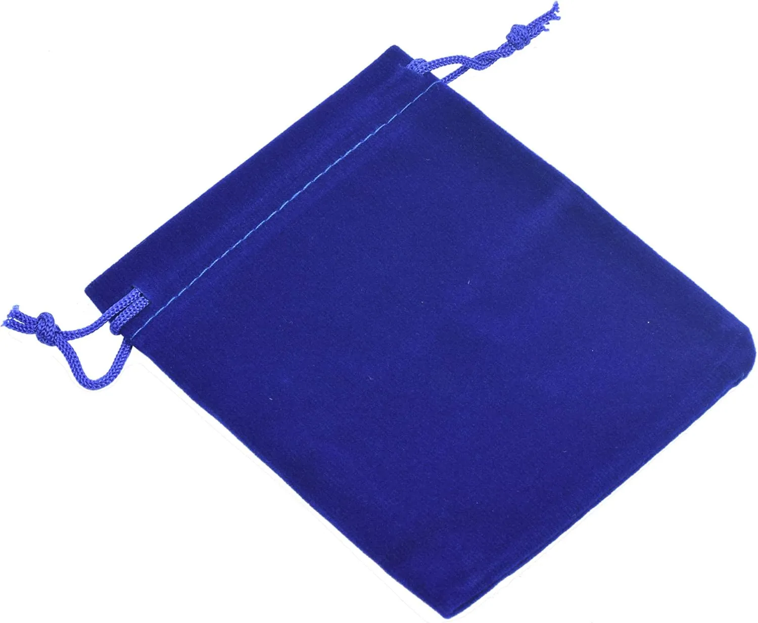 Sansam 50pcs Tiny Small Drawstring Velvet Jewelry Pouches, 2.0x2.8 Inch Royal Blue Drawstring Velvet Gift Bags,Treat Favor Bags for Wedding, Party, Shower