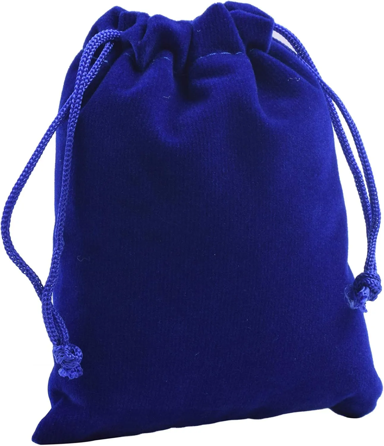 Sansam 50pcs Tiny Small Drawstring Velvet Jewelry Pouches, 2.0x2.8 Inch Royal Blue Drawstring Velvet Gift Bags,Treat Favor Bags for Wedding, Party, Shower