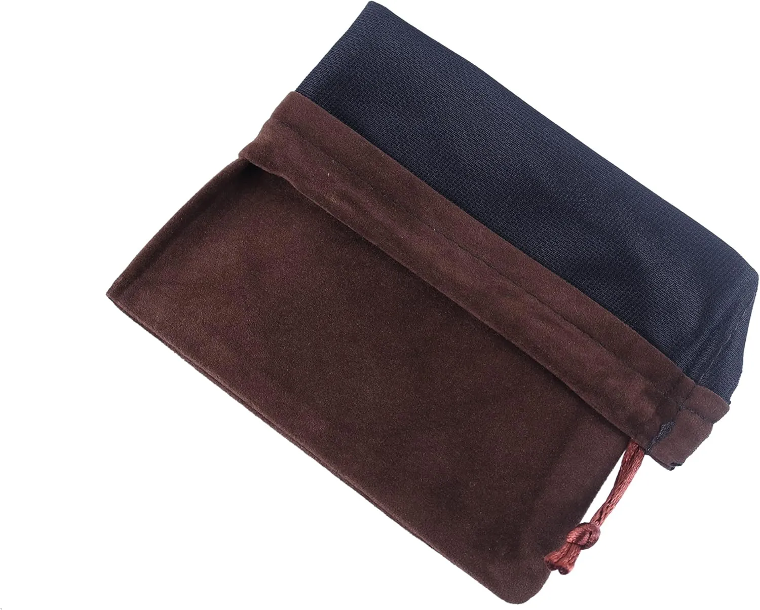 Sansam Large Velvet Gift Bags with Drawstring, 10pcs 8.0x10.0 Inch Brown Drawstring Velvet Cloth Jewelry Pouches,Tarot Rune Bags