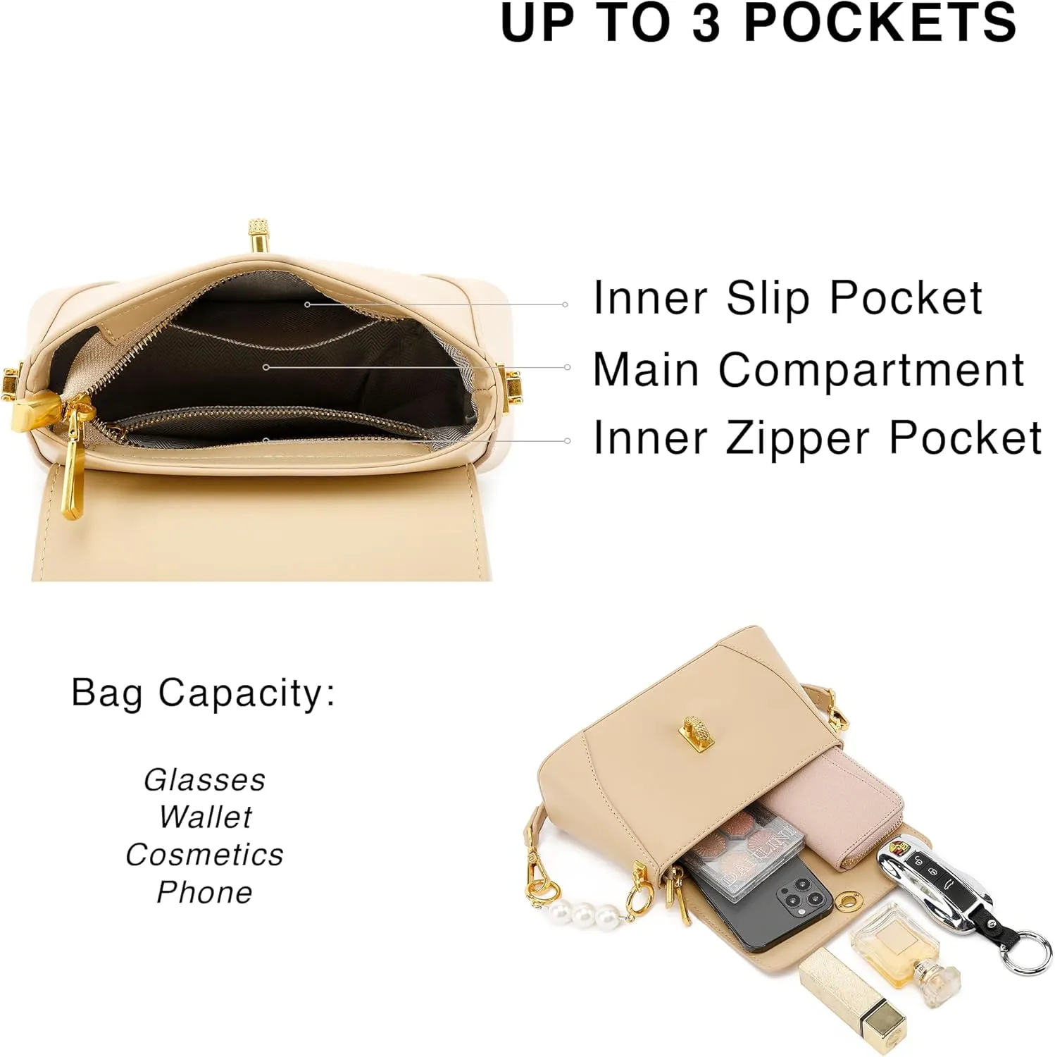 Scarleton Crossbody Bags for Women, Purses for Women, Lightweight Shoulder Bag, Casual Crossbody Bag, H2078