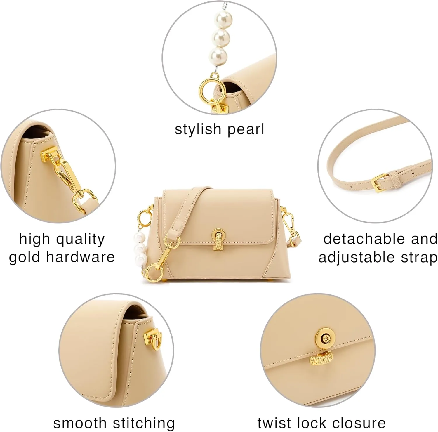 Scarleton Crossbody Bags for Women, Purses for Women, Lightweight Shoulder Bag, Casual Crossbody Bag, H2078