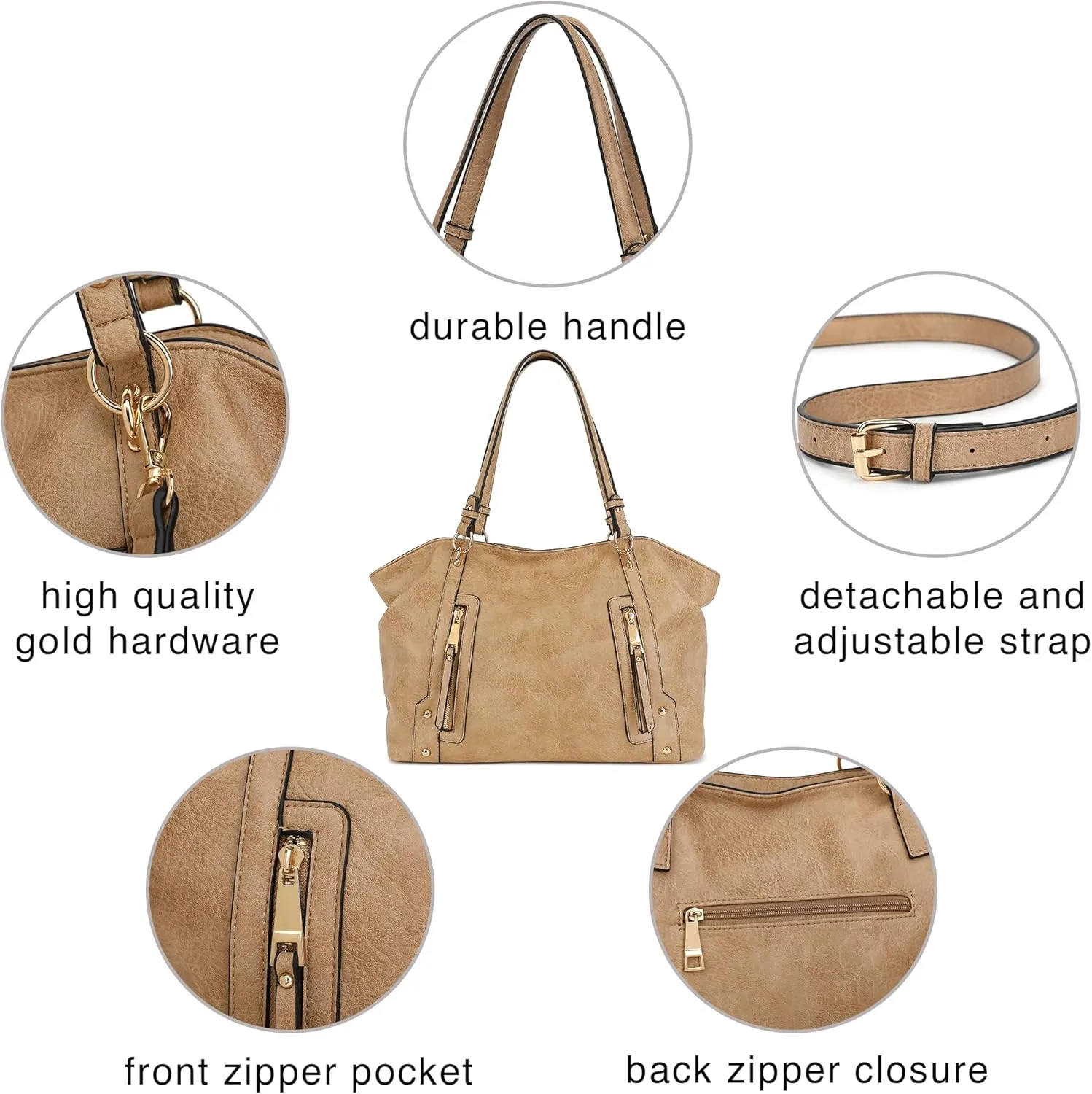 Scarleton Purses for Women Large Hobo Bags Satchel Handbags for Women Top Handle Shoulder Bag Tote Vegan Leather, H1485