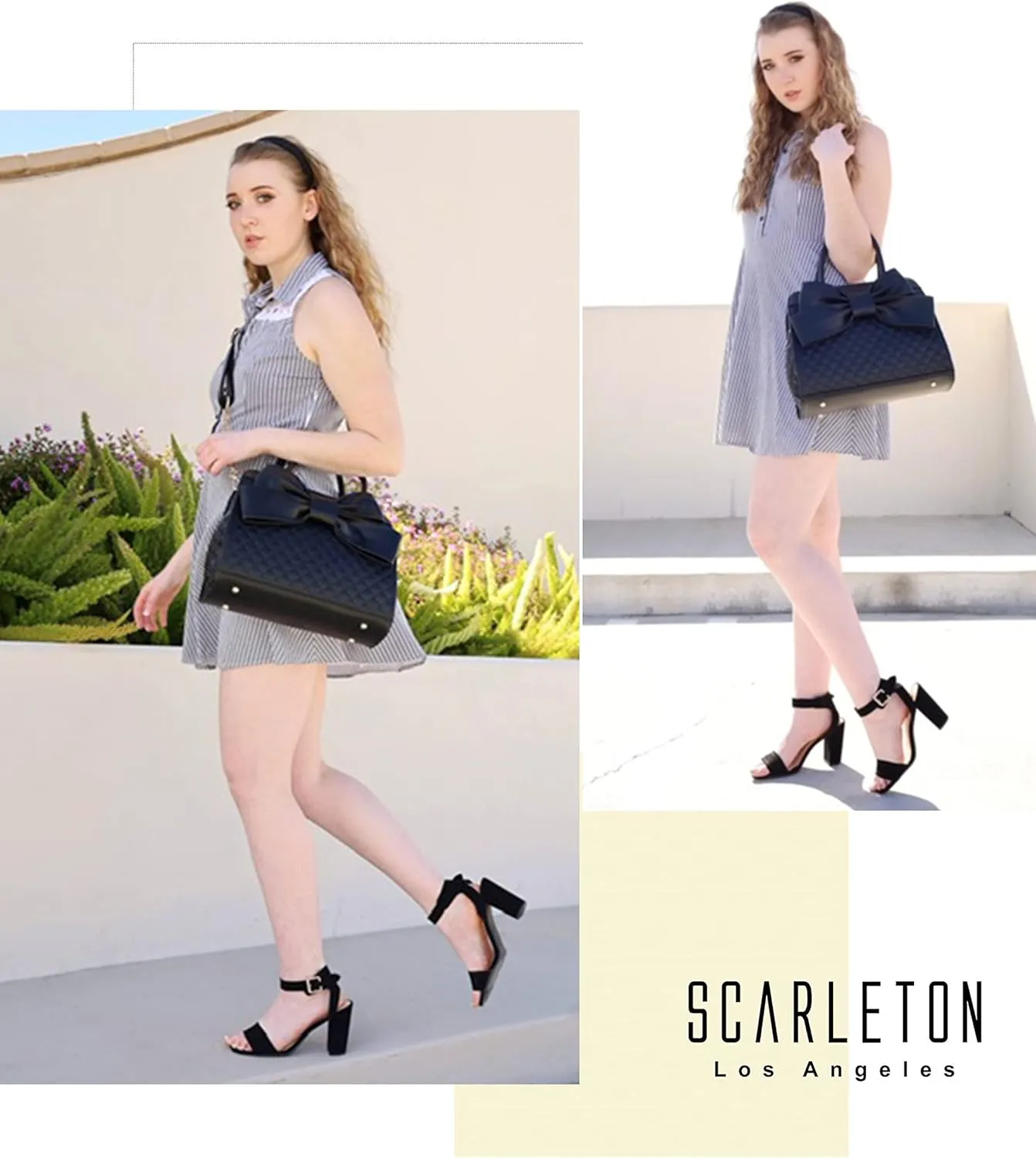 Scarleton Women's Faux Leather Purses and Handbags, Shoulder Bag, Top Handle Satchel, Hobo Bag with Pouch, H1035