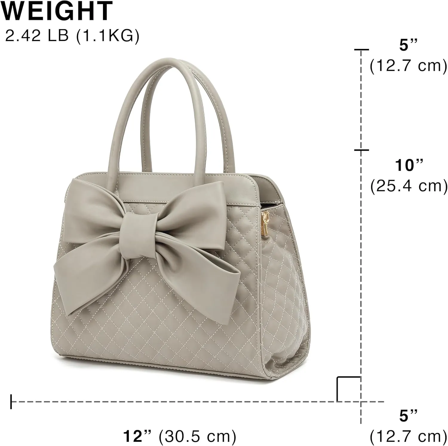 Scarleton Women's Faux Leather Purses and Handbags, Shoulder Bag, Top Handle Satchel, Hobo Bag with Pouch, H1035