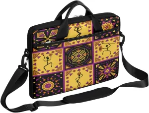 Science Lab Education Themed Laptop Shoulder Messenger Bag Waterproof Laptop Briefcase with Handle and Padded