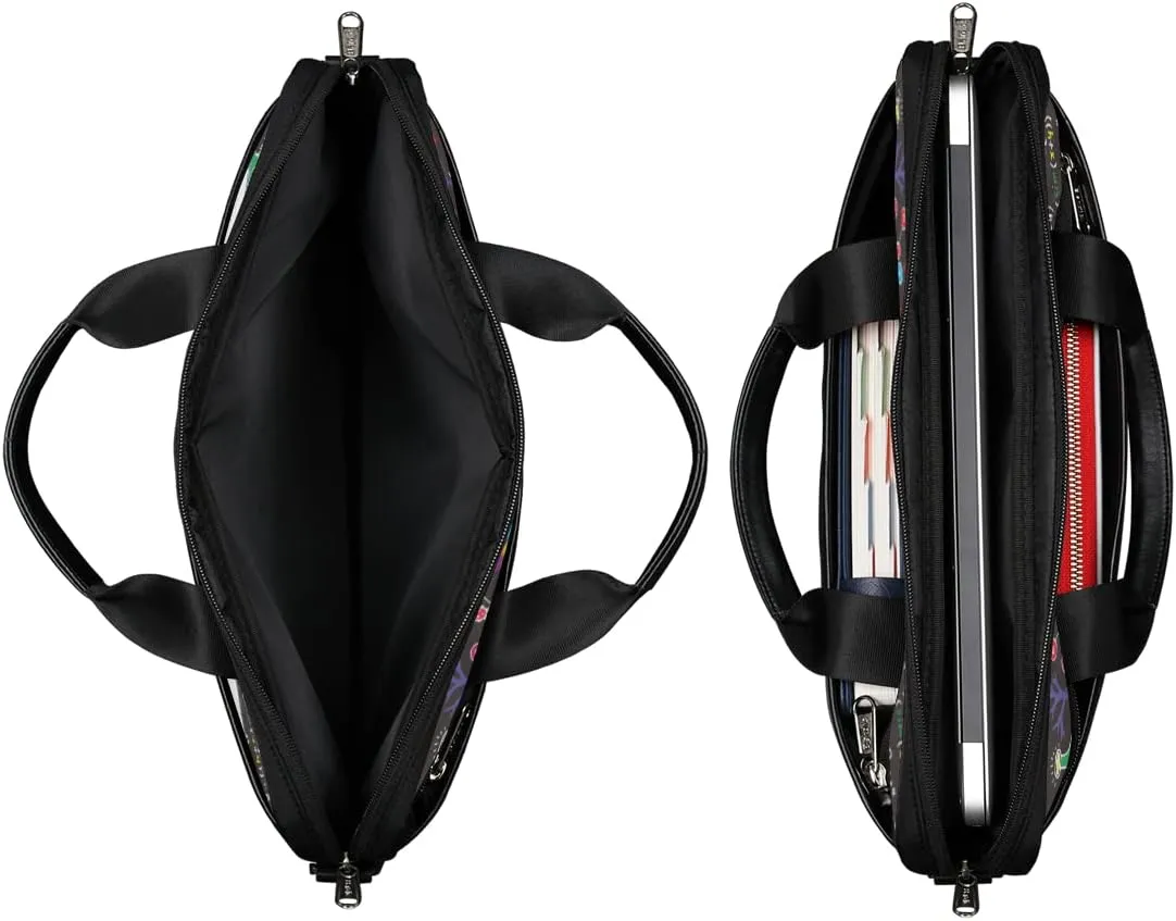 Science Lab Education Themed Laptop Shoulder Messenger Bag Waterproof Laptop Briefcase with Handle and Padded