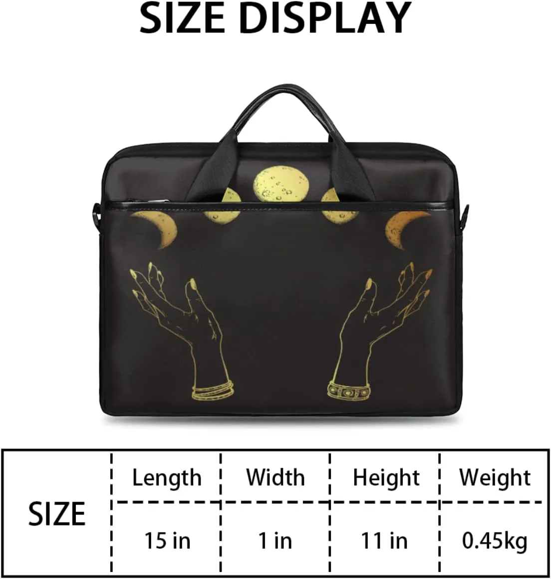 Science Lab Education Themed Laptop Shoulder Messenger Bag Waterproof Laptop Briefcase with Handle and Padded