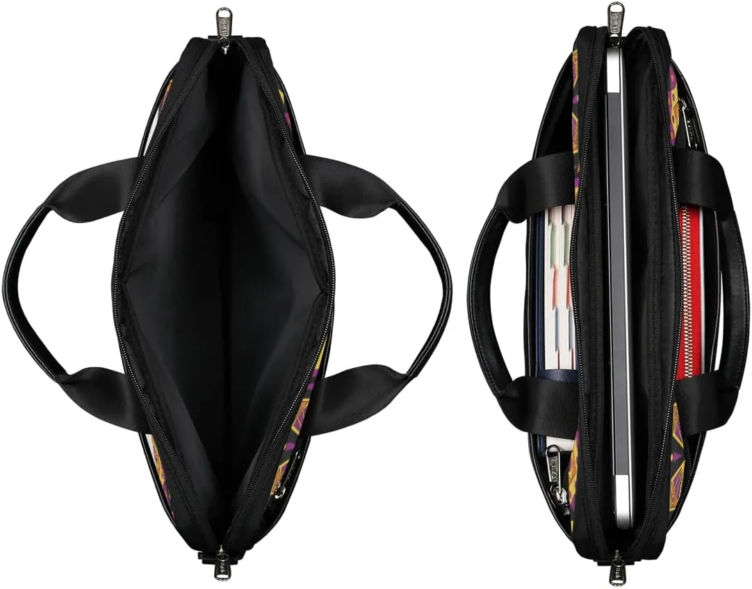 Science Lab Education Themed Laptop Shoulder Messenger Bag Waterproof Laptop Briefcase with Handle and Padded