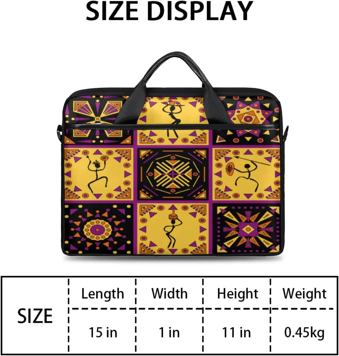 Science Lab Education Themed Laptop Shoulder Messenger Bag Waterproof Laptop Briefcase with Handle and Padded