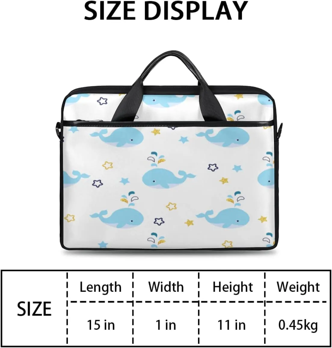 Science Lab Education Themed Laptop Shoulder Messenger Bag Waterproof Laptop Briefcase with Handle and Padded