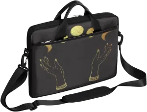 Science Lab Education Themed Laptop Shoulder Messenger Bag Waterproof Laptop Briefcase with Handle and Padded
