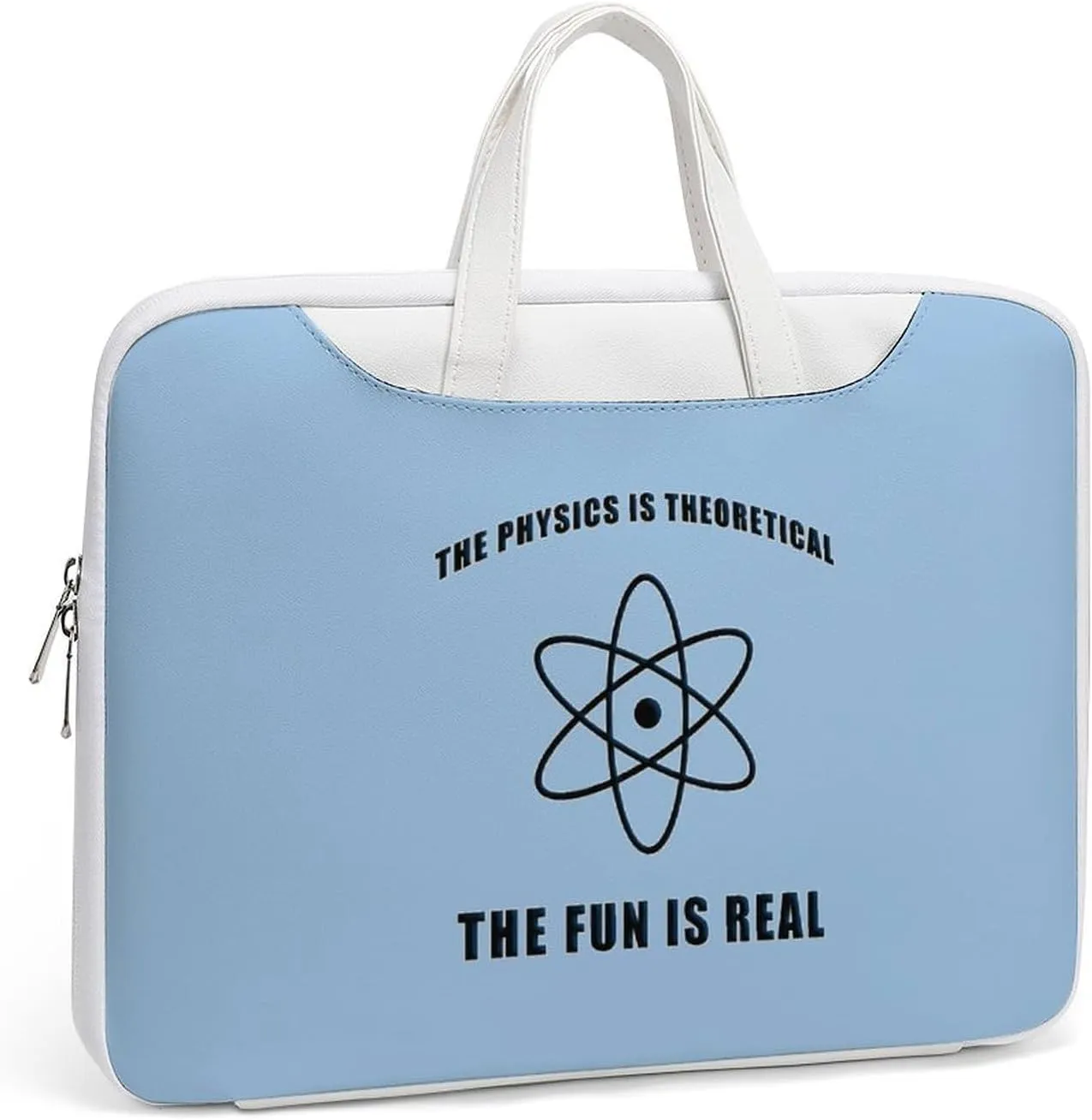 Science Physics Physicist Leather Bag Laptop Case Slim Water Resistant Computer Bags with Handle Briefcase for Work