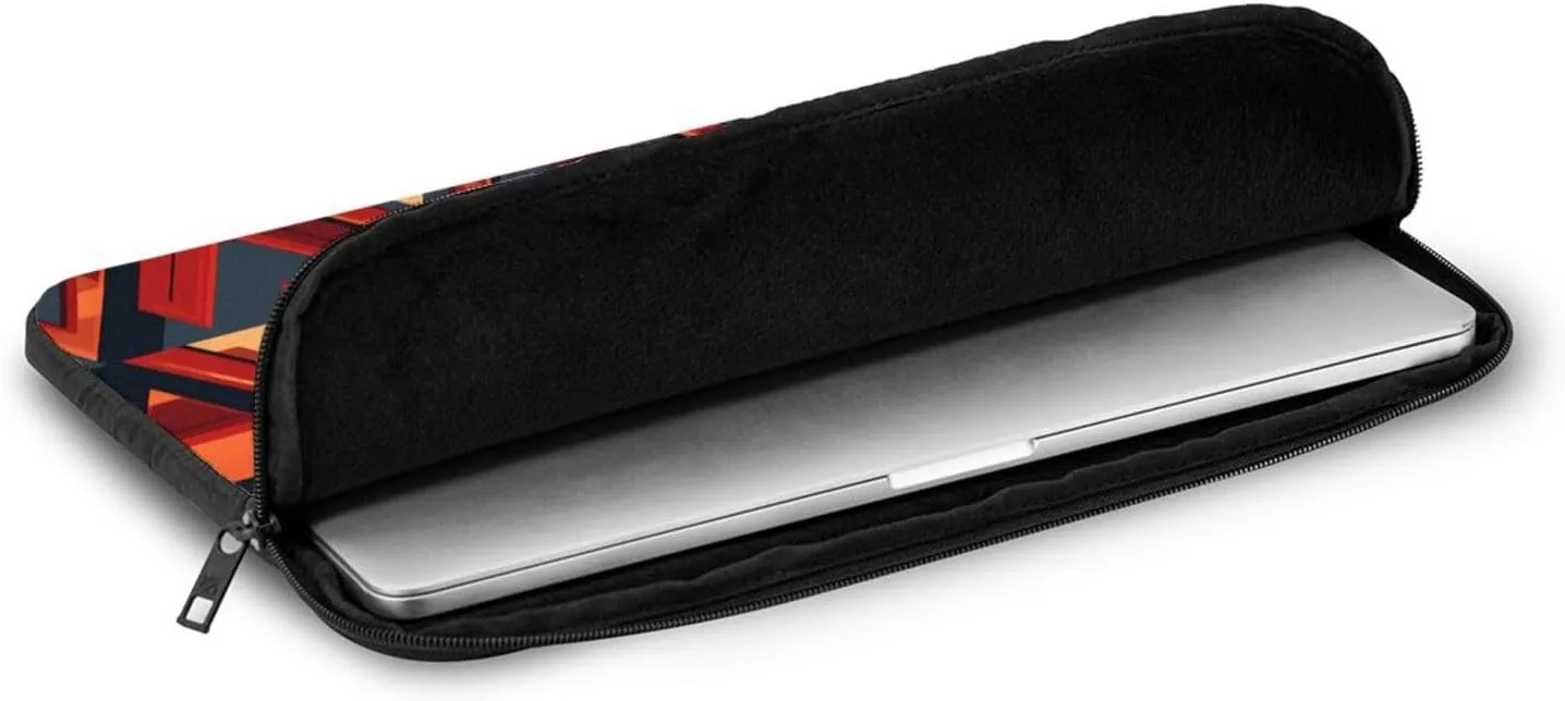 Seamless Recurrent Triangle Pattern Portable Laptop Sleeve Case 13 inch for Shockproof Protection and Travel Convenience