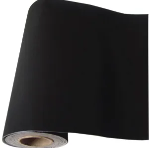 Self Adhesive Velvet Flock Backing Paper Liner for Jewelry Drawer Craft Fabric Peel and Stick Black, Soft Velvet Liner for Drawer DIY 17.7" x 117"
