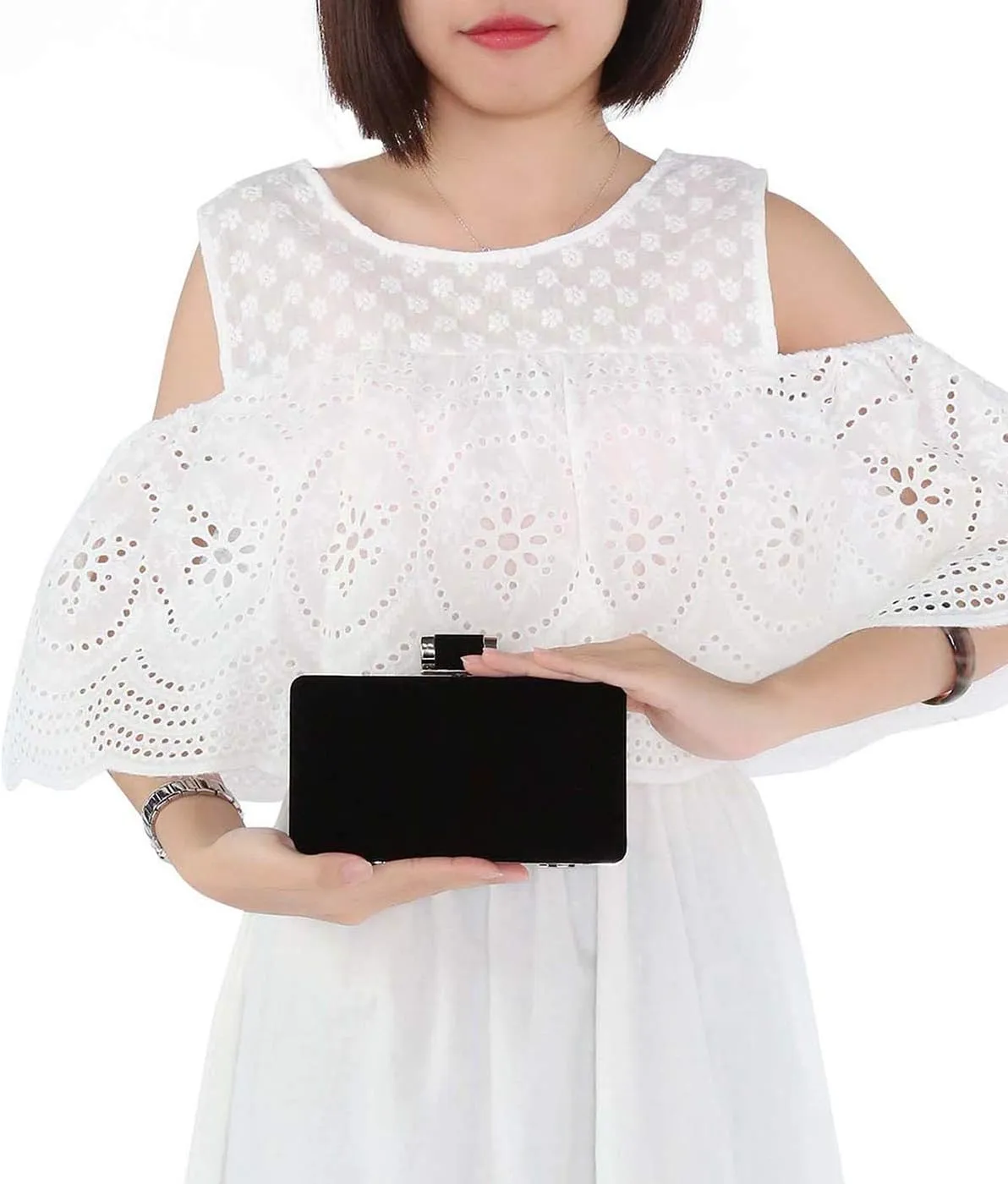 Selighting Elegant Velvet Clutch Evening Bags for Women Formal Wedding Party Clutch Purse Prom Cocktail Handbags