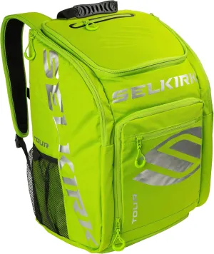 Selkirk 2023 Tour Backpack | Large Pickleball Bag | Made Using  V9 Polyfiber Material | Holds Pickleball Paddles, Tennis, Badminton & Squash Racquets, Balls and Other Accessories | Green |