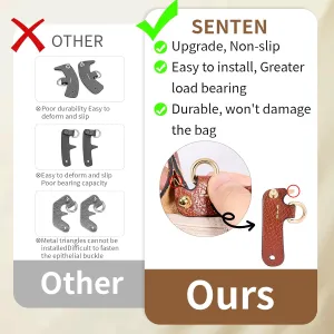 SENTEN Strap Replacement for Lonchamp Mini Bag Strap Kit, Leather Purse Shoulder Crossbody Adjustable Replacement for Women