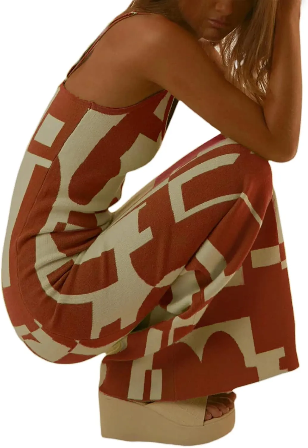 Sexy Knit Bodycon Dress for Women Sleeveless Spaghetti Strap Cut Out Maxi Dress Backless Y2K Summer Beach Dresses