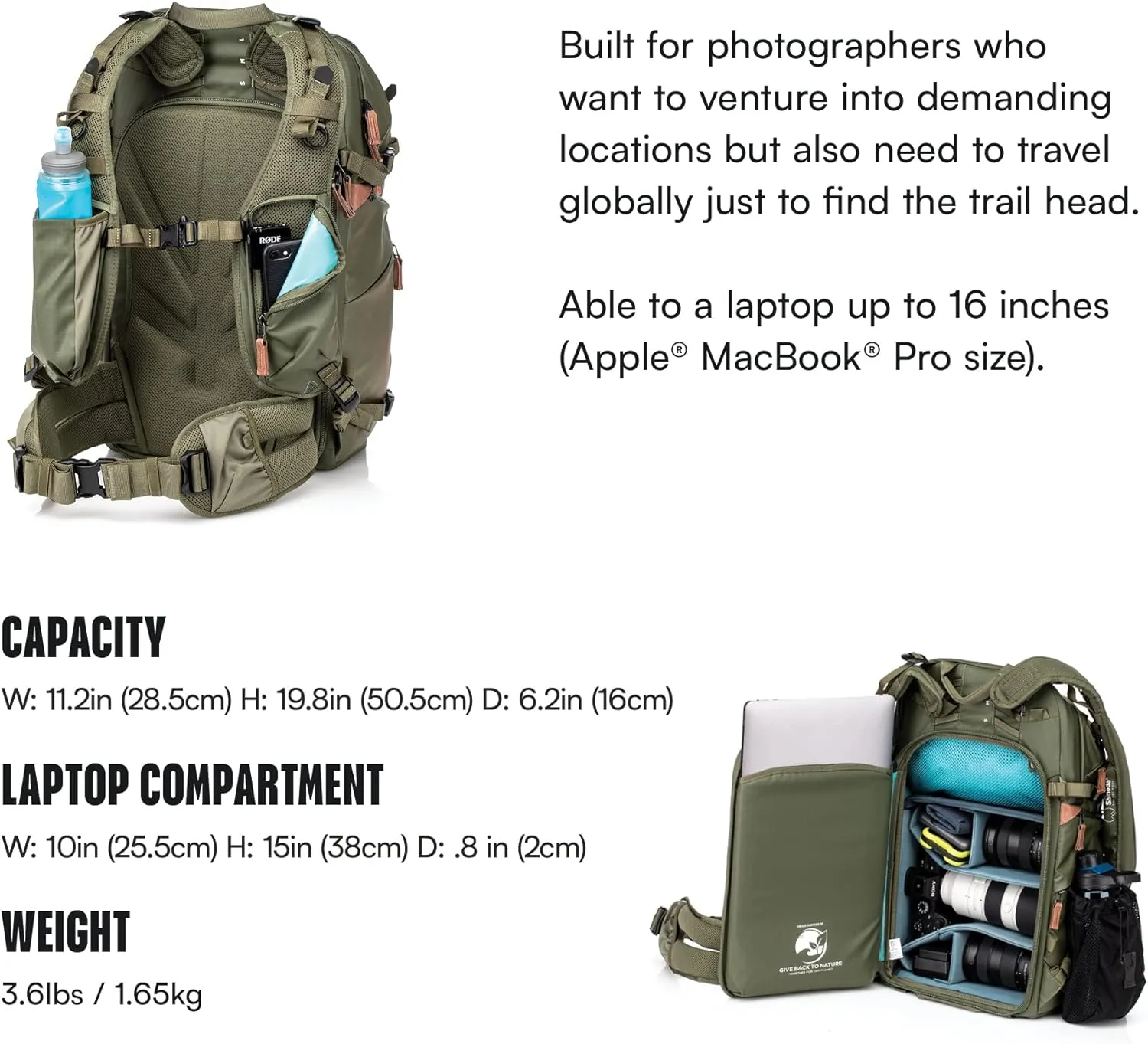 Shimoda Explore v2 30 Photo Backpack (Army Green)
