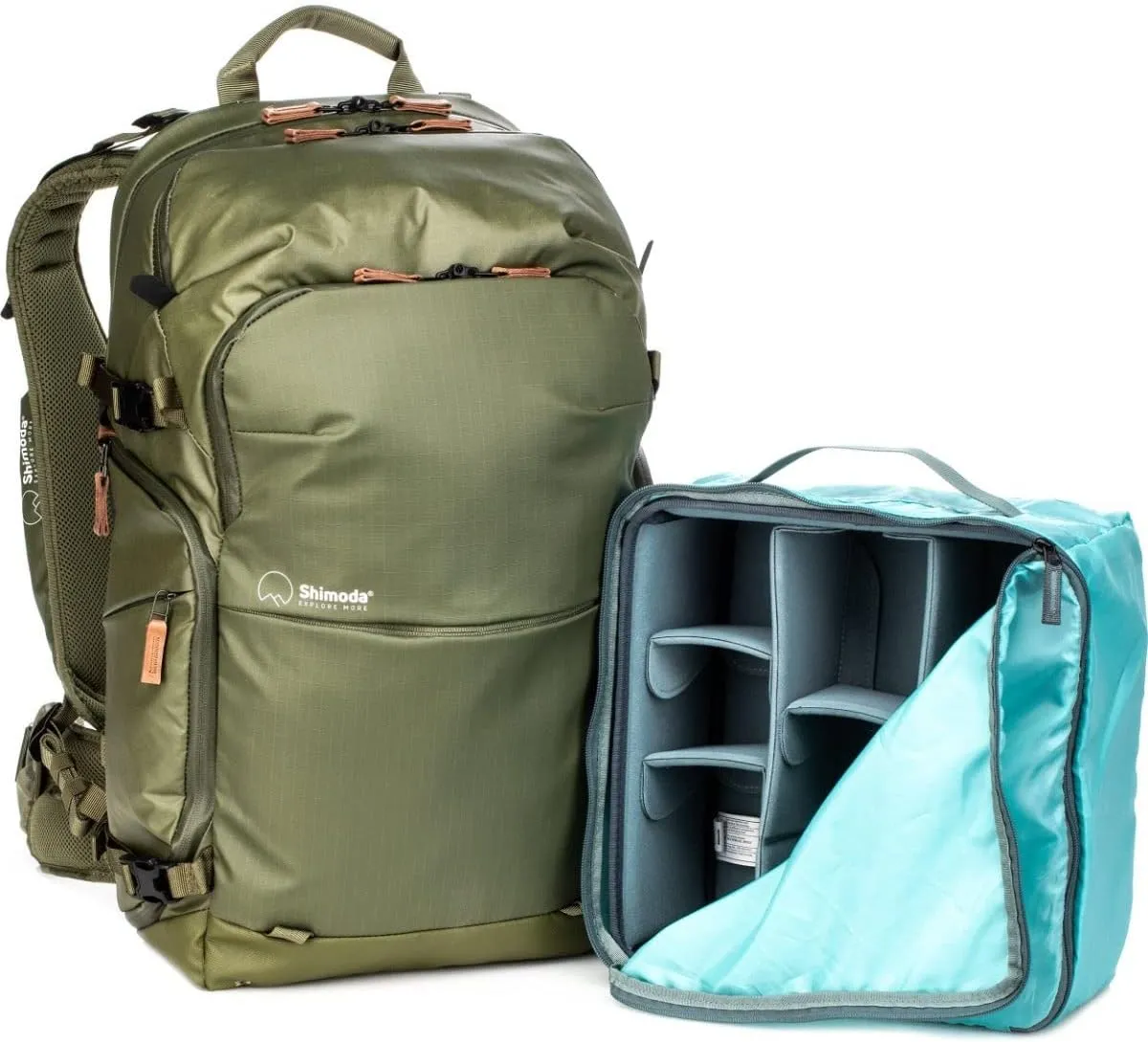 Shimoda Explore V2 35 Travel-Friendly Starter Kit with Medium DSLR Core Unit, Meets U.S. and International Carry-On Regulations (Army Green)
