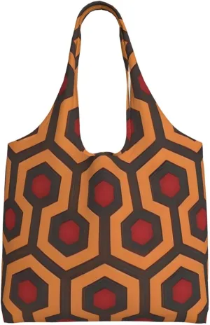 Shining Overlook Printed Canvas Bag, Large Capacity, Can Be Carried By Hand Or Across The Body, Suitable For Daily Shopping