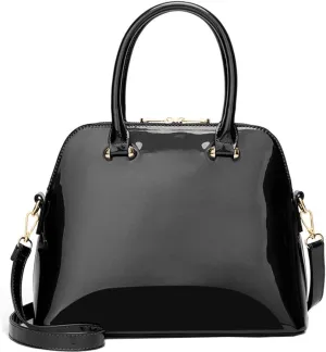 Shiny Patent Leather Handbags and Purses for Women Glossy Shell Shoulder Bag Top Handle Totes Evening Party Satchel
