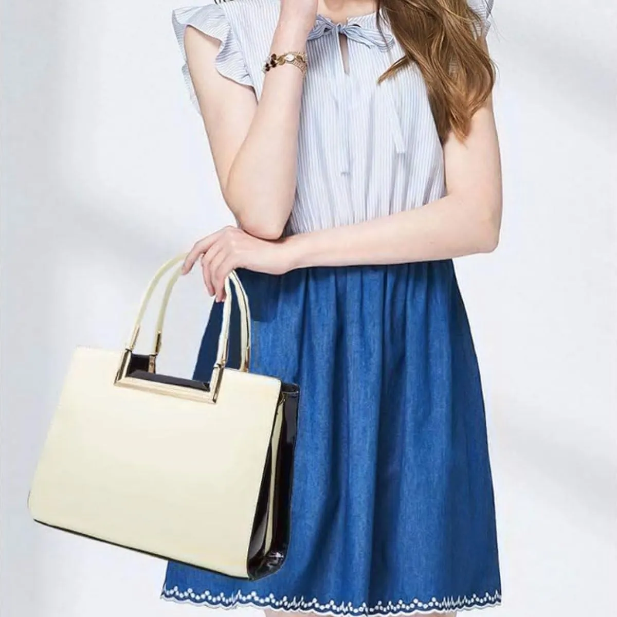 Shiny Patent Leather Handbags Glossy Shoulder Bags Fashion Satchel Purses Party Totes Top Handle Bags for Women