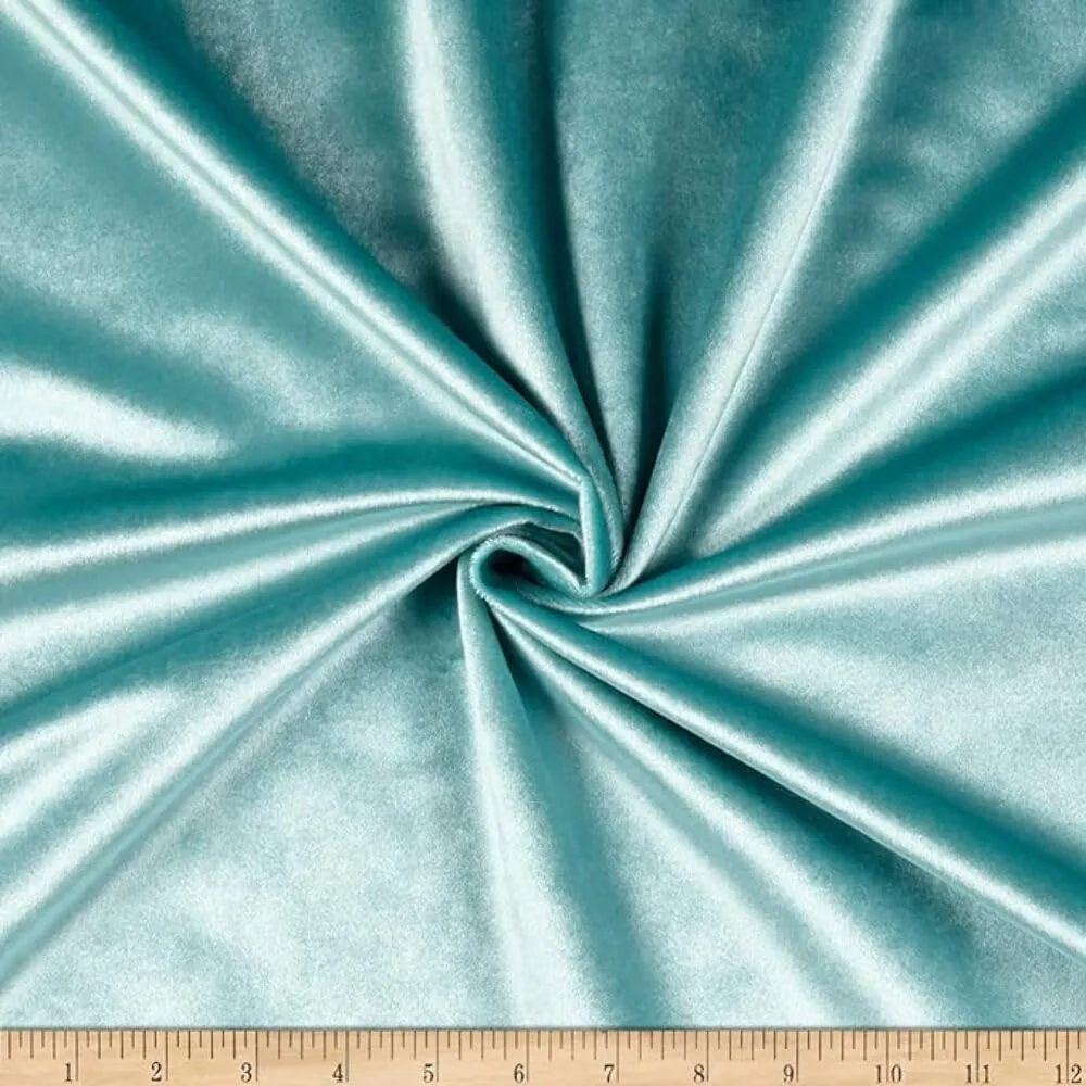 Shiny Soft Velvet Fabric, 72 Inch. in Width, Ideal Material for Upholstery Coaches and Chairs, Drapery, Pillows, Slipcovers, Tablecloths, Sewing, DIY, Arts & Crafts Fire Red Cut by The Yard