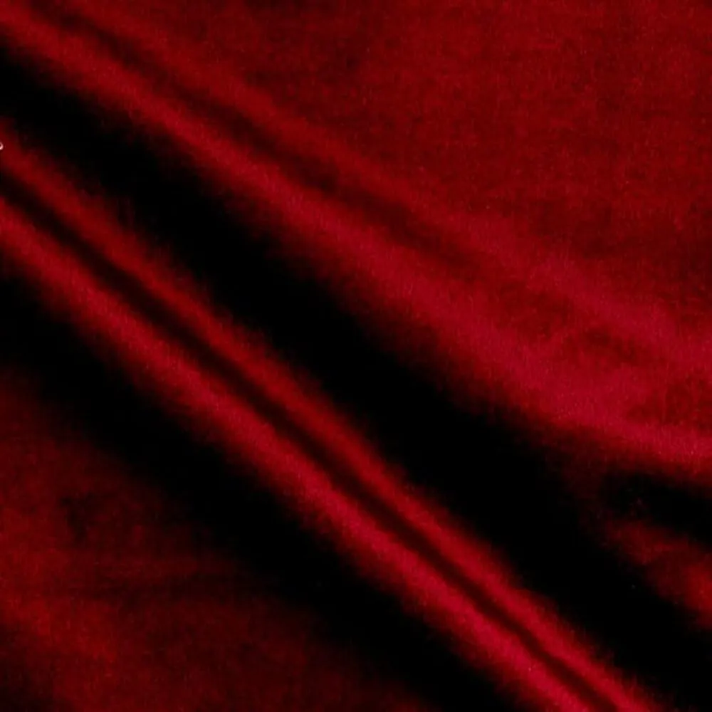 Shiny Soft Velvet Fabric, 72 Inch. in Width, Ideal Material for Upholstery Coaches and Chairs, Drapery, Pillows, Slipcovers, Tablecloths, Sewing, DIY, Arts & Crafts Fire Red Cut by The Yard
