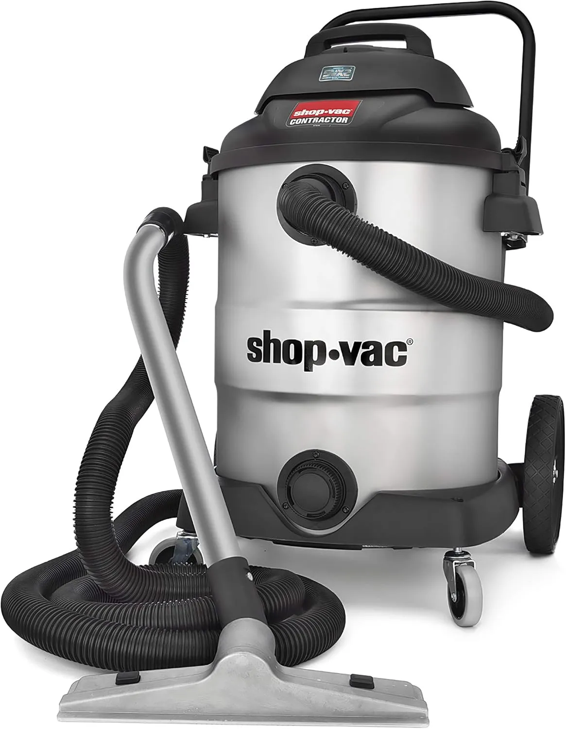 Shop-Vac 9627810 16 Gallon 6.5 Peak HP Contractor Wet Dry Vacuum, Stainless Steel