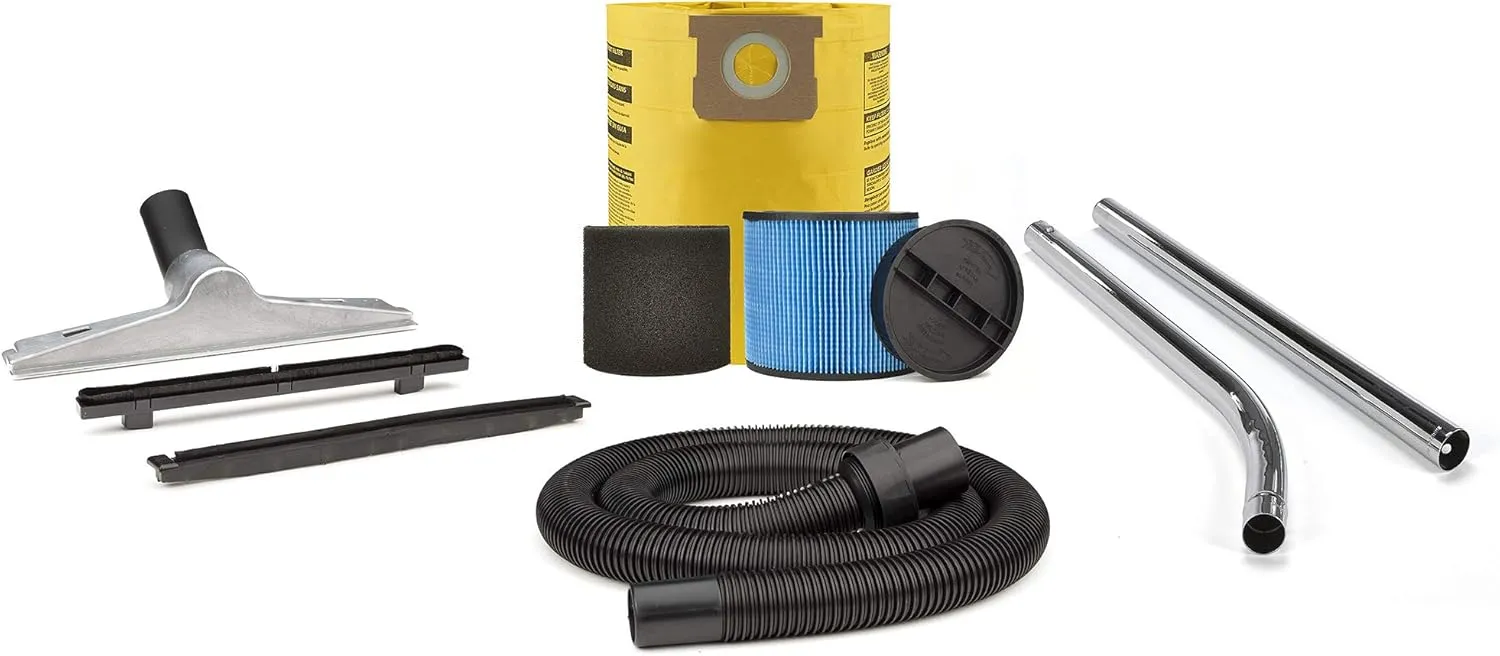 Shop-Vac 9627810 16 Gallon 6.5 Peak HP Contractor Wet Dry Vacuum, Stainless Steel