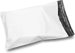 Shop4Mailers 19 x 24 Perforated White Glossy Plastic Self Seal Envelopes Poly Bags 2 Mil (250 Pack)