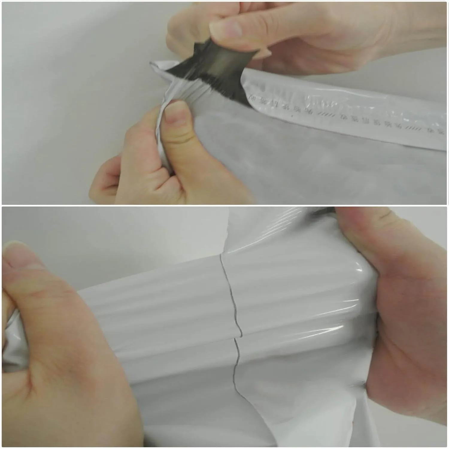 Shop4Mailers 19 x 24 Perforated White Glossy Plastic Self Seal Envelopes Poly Bags 2 Mil (250 Pack)