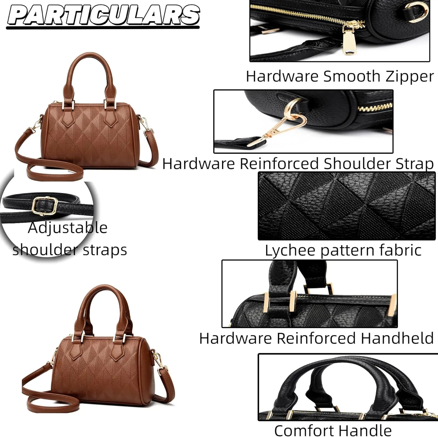 Shoulder Bag Purse For Women Top-handle Bag With Strap Crossbody Bags For Work Shopping Travel