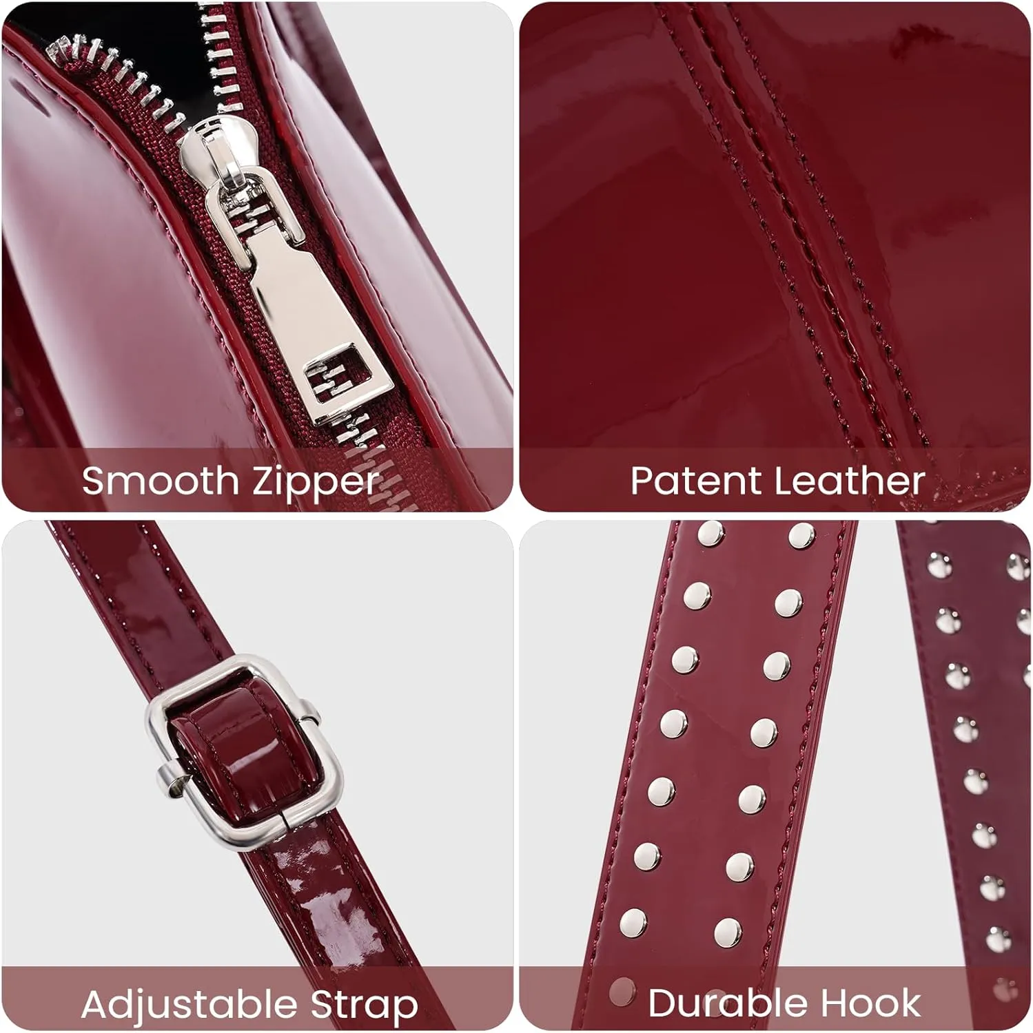 Shoulder Bags for Women Y2k Purse and Handbags Retro Studded Crossbody Bag Small Shoulder Purse Leather Hobo Handbag