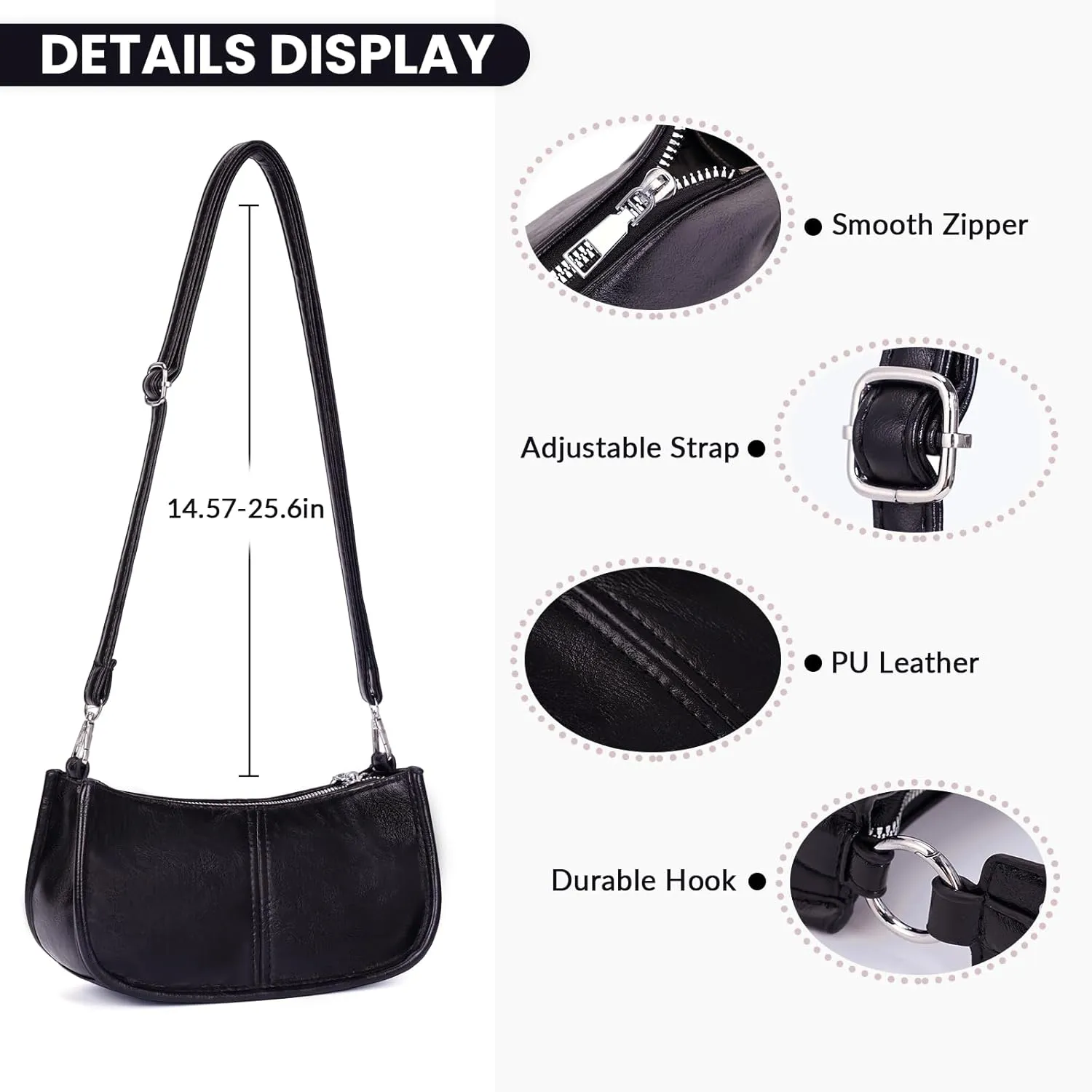 Shoulder Bags for Women Y2k Purse and Handbags Retro Studded Crossbody Bag Small Shoulder Purse Leather Hobo Handbag