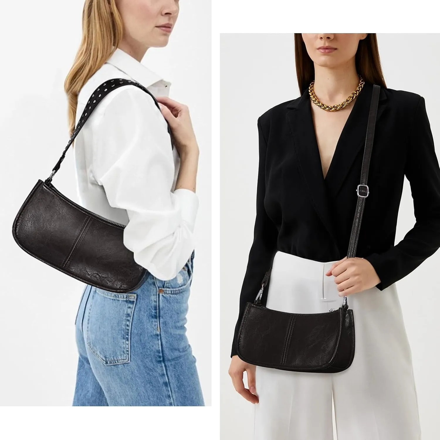 Shoulder Bags for Women Y2k Purse and Handbags Retro Studded Crossbody Bag Small Shoulder Purse Leather Hobo Handbag