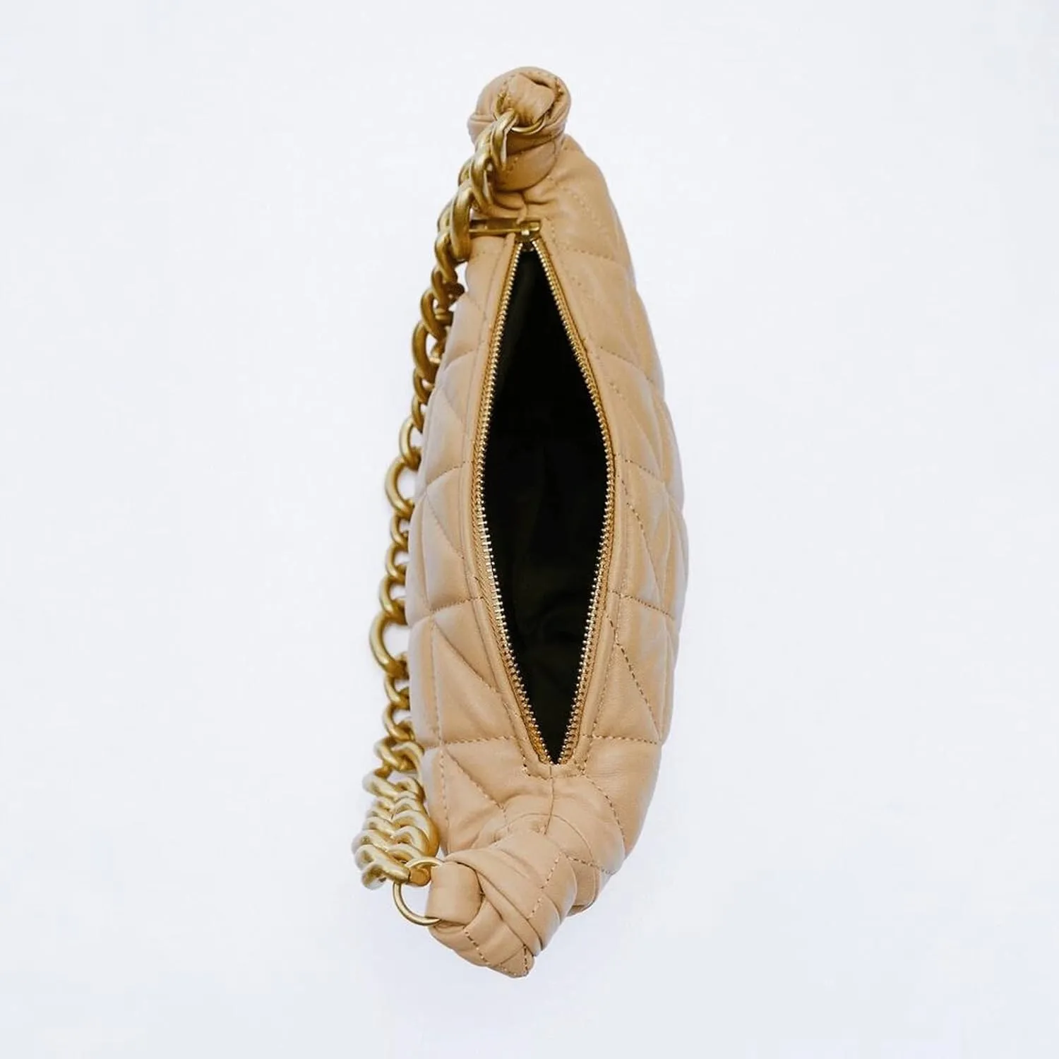 Shoulder Bags Lingge Underarm Bag, Wild Retro Thick Chain Bag, Candy Color Embroidered Thread Handbag, Simple Female Bag(Khaki)